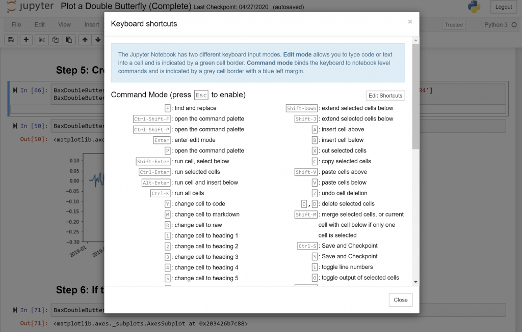 Jupyter Notebook Shortcuts Algotrading101 Blog 1693