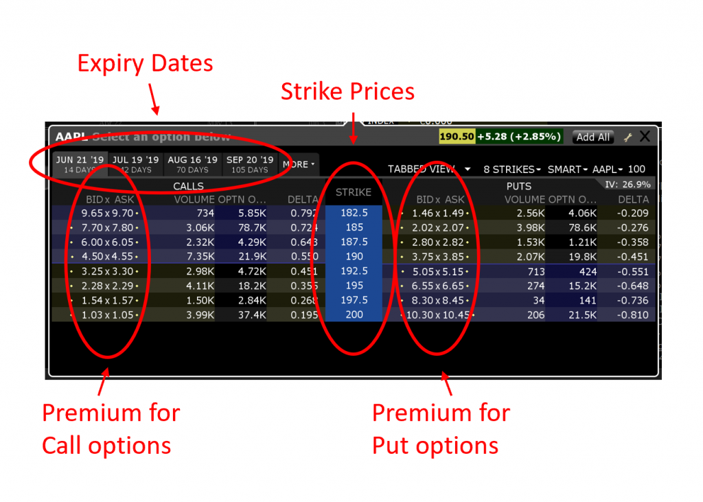 trading options